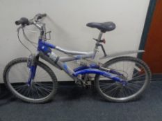 A Excel Frantic full suspension mountain bike.