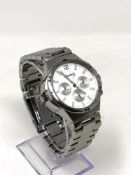 A gent's stainless steel double-sided Ingersol wristwatch