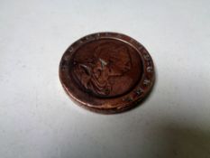 A late 18th century cartwheel penny.
