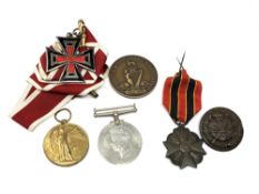 A collection of First and Second World War medals including one to Coldstream Guards overseas