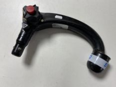 An Oris tow bar together with a two piece fishing rod.