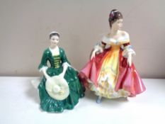 Two Royal Doulton figures,