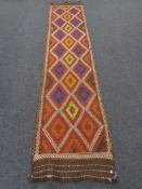 A Suzni Kilim Runner 351 x 76 cm