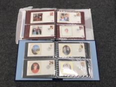 Two albums of stamps - Commemorative issues for The Prince and Princess of Wales & The marriage of