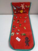 A collection of 20th and 21st century enamelled and plastic pin badges to include Newcastle United,