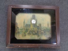 A continental picture clock