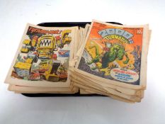 A tray of approximately 30 late 197-'s and 1980's 2000 AD comics