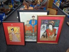 A framed print, Ancestor Portrait,