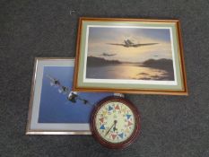 A Barrie Price print 'Spitfire Sunset', signed in pencil no.