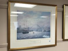 After Walter Holmes : The Tall Ships Race July 1993 - Newcastle Quayside, reproduction in colours,