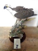 A Border Fine Arts figure, Prince of the Loch, by Richard Roberts, no. 279 of 750, on wooden stand.