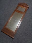 A 19th century arch topped hall mirror.