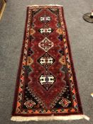 A Caucasian Afshar runner 85 x 232 cm