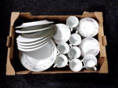 A box containing Japanese Diane tea service