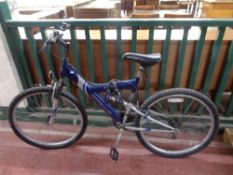 A lady's Apollo Excel full suspension mountain bike