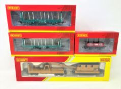 Hornby : R6369 Breakdown Crane, R6696 4 Plank Wagon Coltness Co.