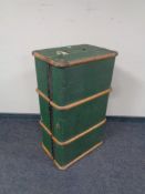 An early 20th century Bentwood trunk.