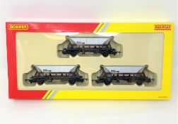 Hornby : R6606 3 EWS MGR Hoppers, boxed.