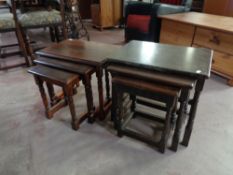 Two nests of three tables