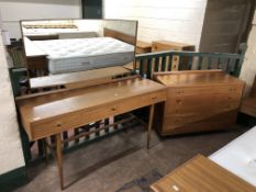 A mid 20th century three piece teak 'Hamilton' bedroom suite designed by Robert Heritage for