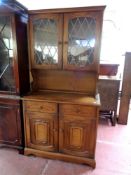 A Welsh dresser in an oak finish