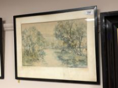 Victor Noble Rainbird (1887-1936) : In North Northumberland, watercolour, signed, 24 cm x 36 cm,