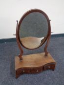 A Victorian mahogany dressing table mirror