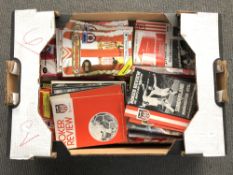 A very large quantity of vintage and later Roker Review Sunderland AFC football programmes.