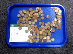 A collection of coins, mostly silver grade pre 1947, shillings, 892.8g gross.