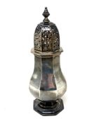 A very large silver sugar castor, 542g, Rupert Favell, London 1882, height 24.5 cm.