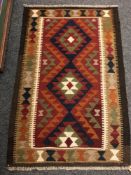 A Maimana kilim rug 128 x 85 cm.