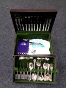 A canteen of Arthur Price EPNS cutlery.
