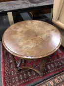 A continental beech occasional table