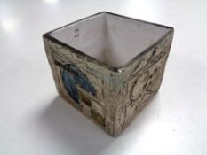 A Troika square vase (a/f)