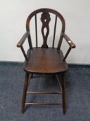 A child's beech high chair
