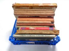 A crate containing 20th century children's annuals