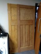 Two 20th century pine interior doors