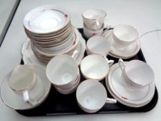 A thirty-three piece Melba bone china tea service