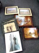 A framed oil on canvas, dwelling in a rural setting, signed Grady,