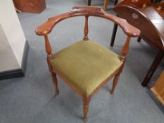 A beech corner chair