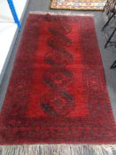 An Afghan Bokhara rug,