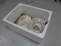 A glazed Belfast sink