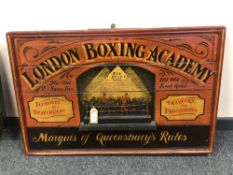 A vintage hand painted advertising board 