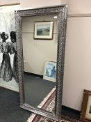 A champagne coloured modern mirror 80 x 170 cm