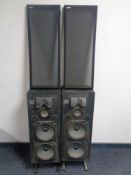 A pair of Houston speakers on stands (a/f)