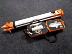 A surveyor's Nikon AX-2S automatic level 360 with tripod stand