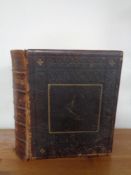 A 19th century leather bound family bible