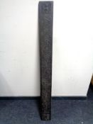 A 19th century carved wooden panel