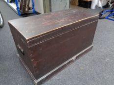 An antique pine box