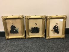 Early Twentieth Century School : Portrait of a Gentleman Sitting on a Chair : pencil with